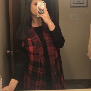 Red sweater vest
